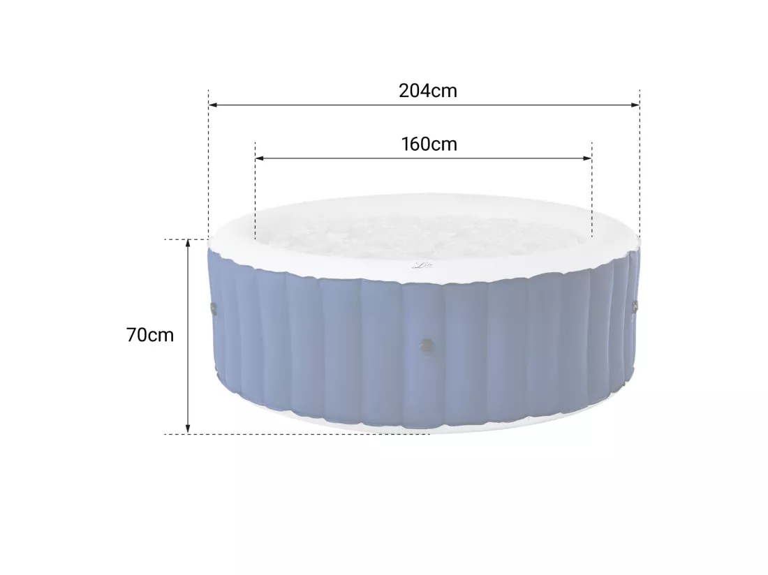 Spa gonflable rond Ø204cm LITE - 6 places - MSPA