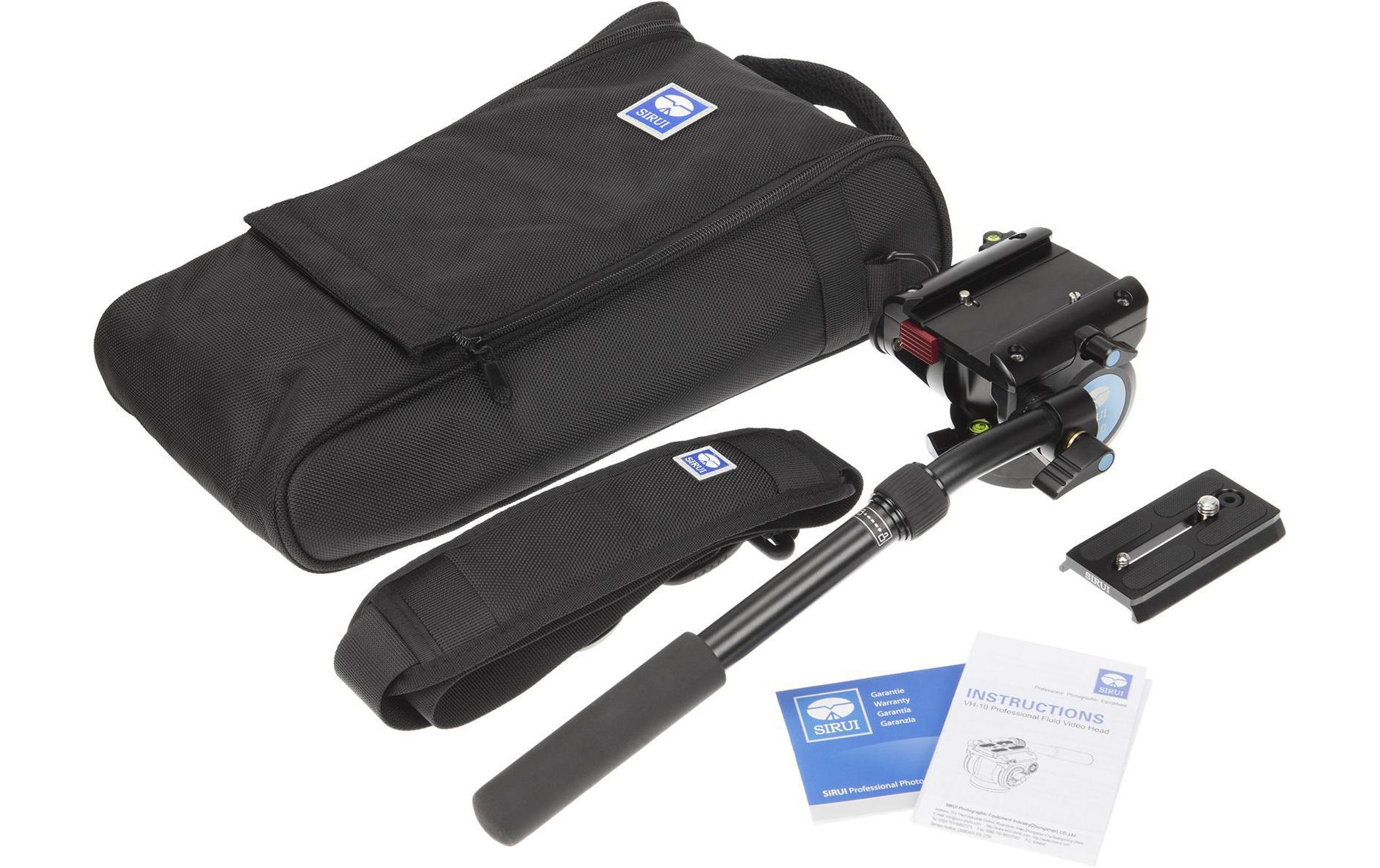 Stativkopf VH-10<br>Sirui VH-10 Stativaufsatz Schwarz 3/8 Zoll