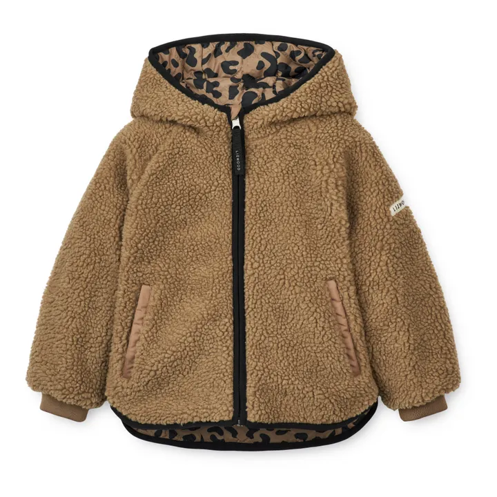 Liewood Veste Réversible Matières Recyclées Léopard Jackson | Marron