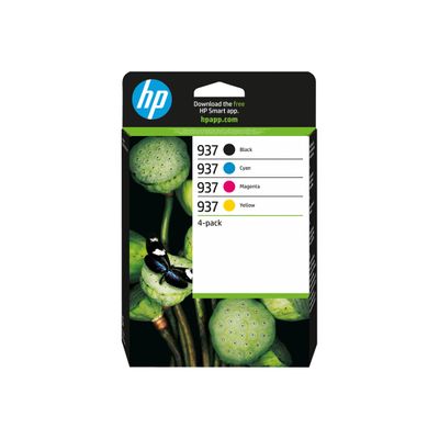 HP 937 - Pack de 4 - noir, jaune, cyan, magenta - original - cartouche d'encre