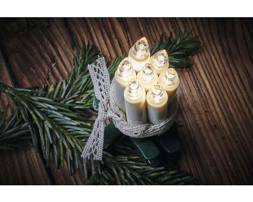 Lumix SuperLight Bavaria kerstboomkaars, verpakking van 12, lichtkleur warm wit