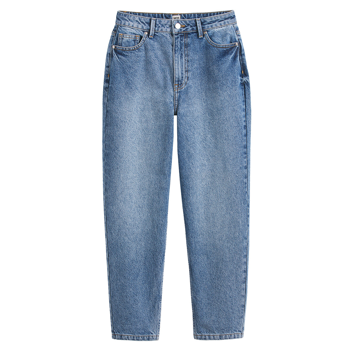 COLEÇÕES LA REDOUTE<br>Mom jeans, algodão orgânico, Signature PAULINE