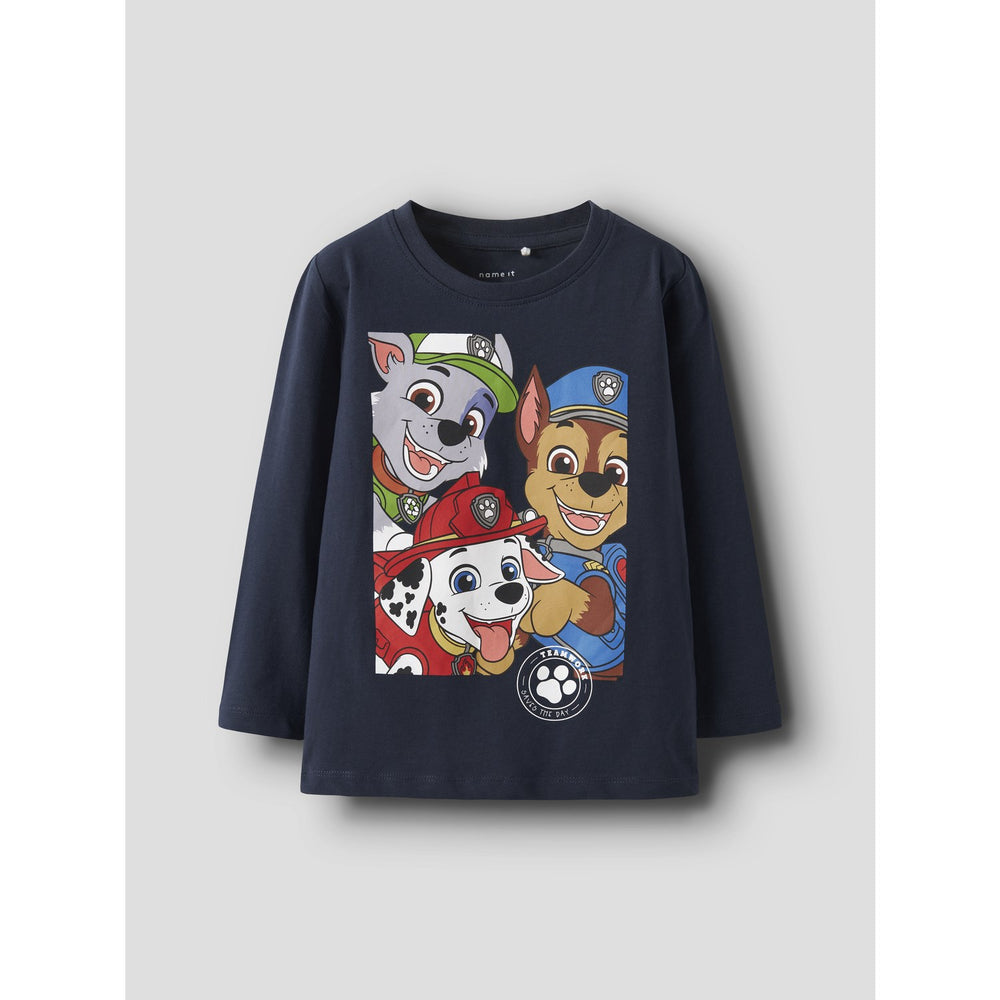 Køb Name It Navy Blazer Nmmnitin Paw Ls Nreg Top Box Cplg