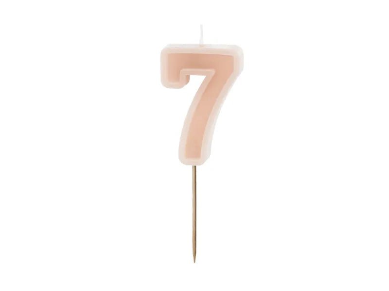 7 Jaar Kaars Nude 10cm