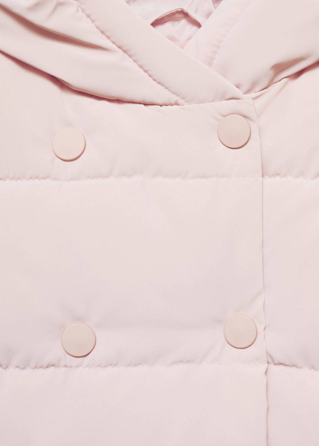 Mango Kids gewatteerde winterjas pastelroze