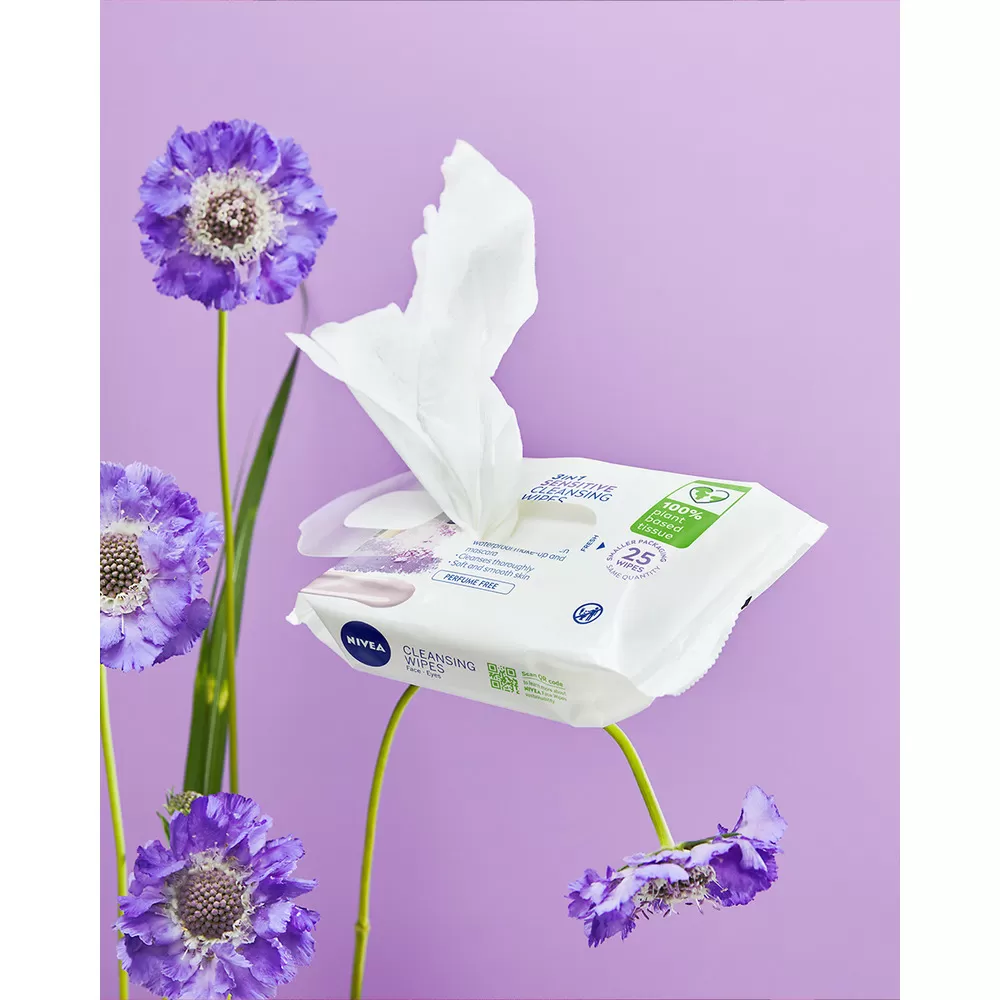 Nivea Sensitive Cleansing Wipes - 25 stk.