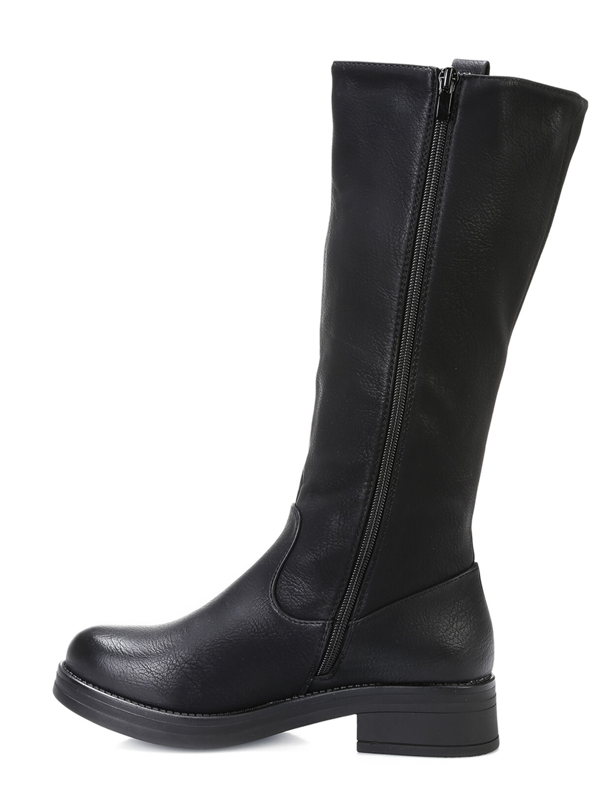 Bottes à bout rond- Noir