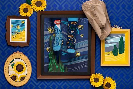 Many Mornings Sokken Van Gogh R95-True Vincent kopen