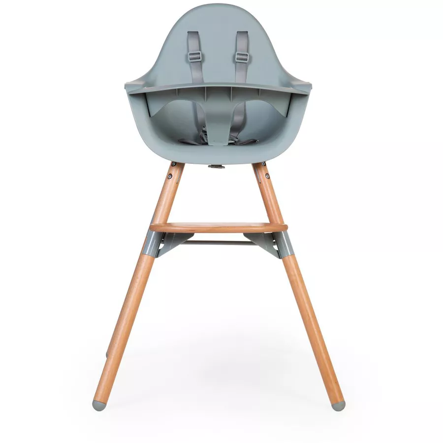 CHILDHOME Hochstuhl Evolu 2 natur  mint 2 in 1 + Ring