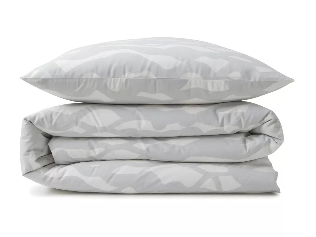 Parure de lit 2 personnes nuage réversible en coton 240x220cm