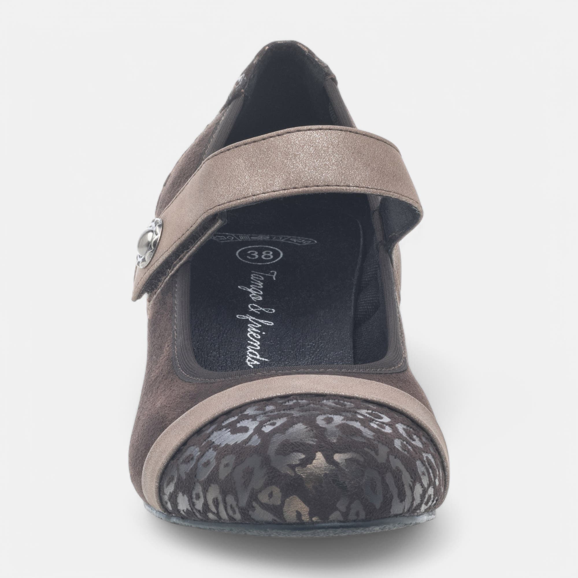 Escarpins pieds sensibles à talon Femme marron