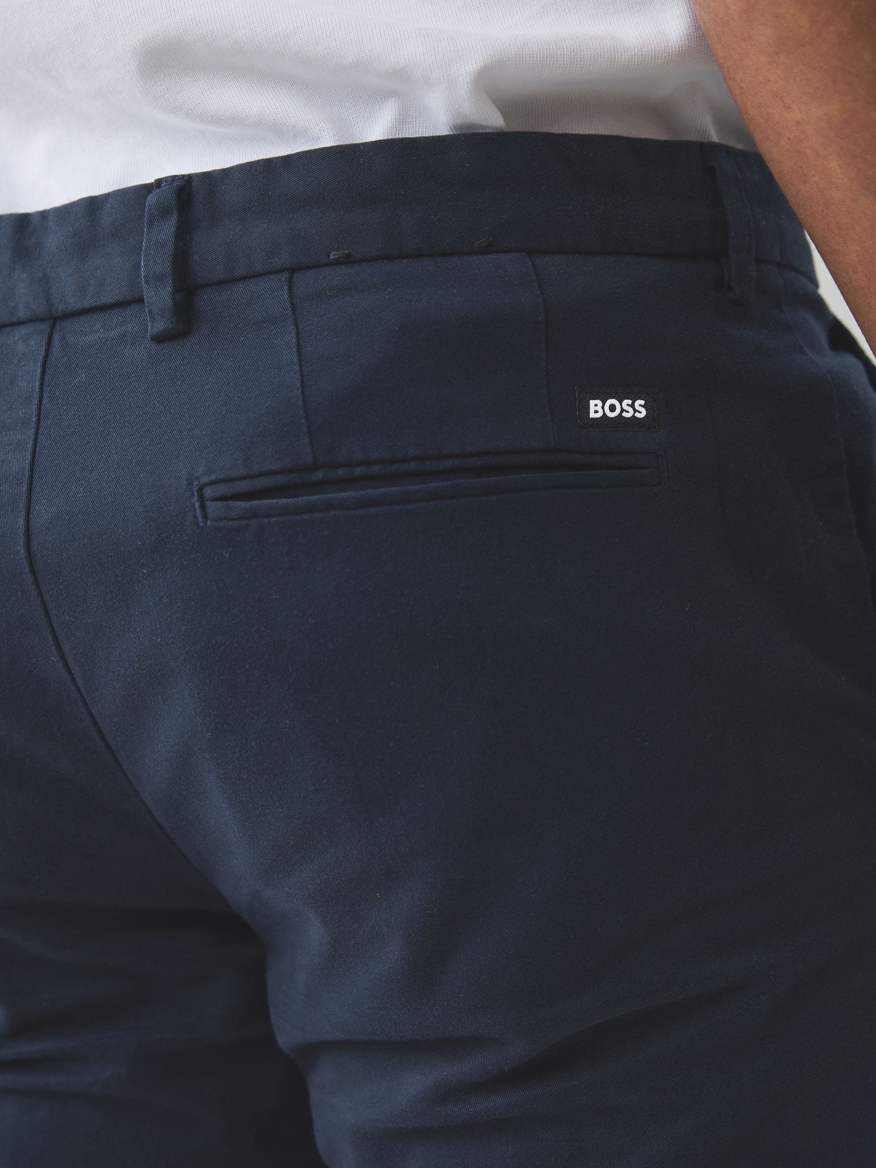Blauw - BOSS Regular Fit Chino Trousers