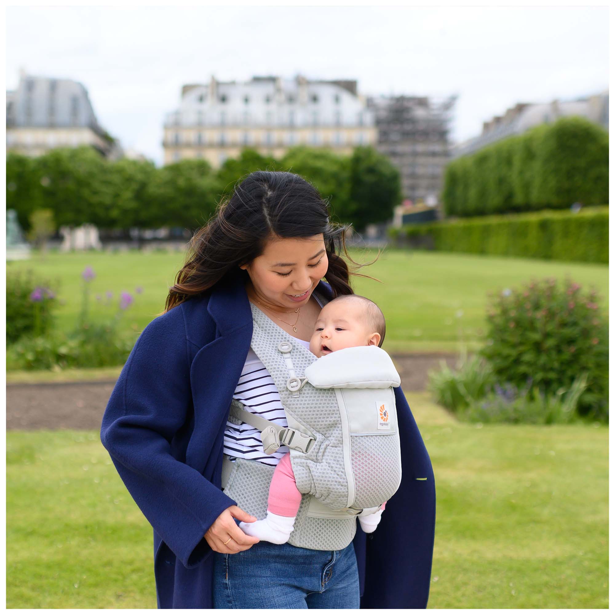 Ergobaby Adapt Soft Flex Mesh draagzak Pearl Grey