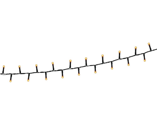 Lafiora LED-lichtsnoer, 30 m + 5 m aansluitdraad, 1000 LED's, amberkleurige lichtkleur