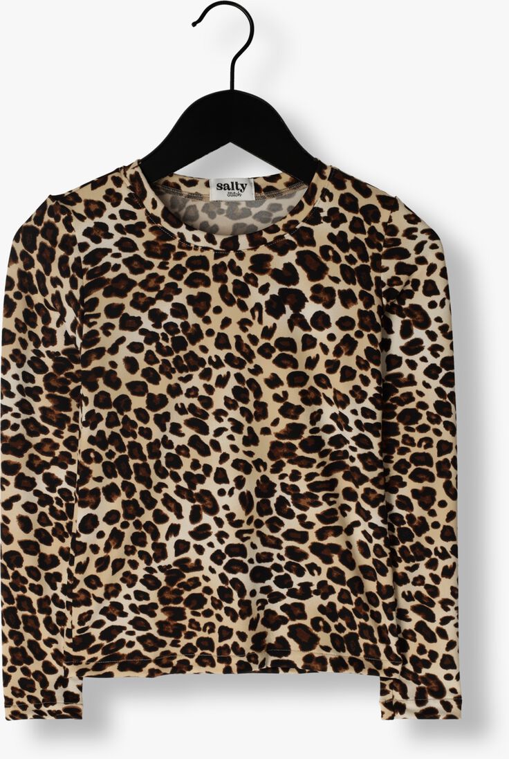 Salty Stitch bruine salty stitch  panter lover top
