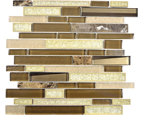 Glasmozaïek Sonja 58 30x29,2 cm beige/bruin