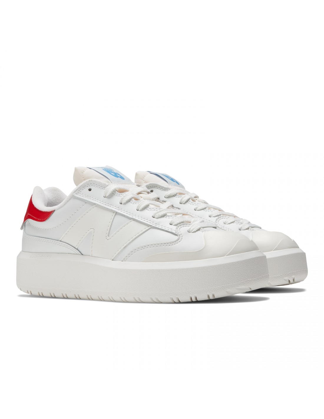 new balance Sneakers compensées femme CT302 blanc/rouge