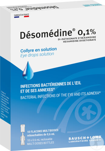 Chauvin Désomédine 0,1% Gouttes Oculaires 10 Unidoses