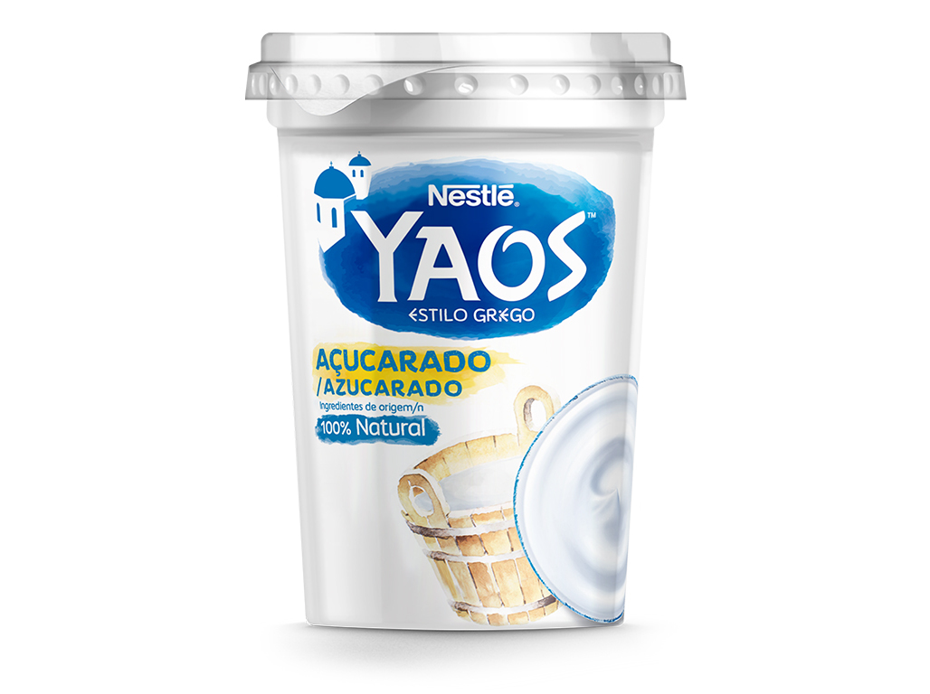 IOGURTE GREGO YAOS NAT AÇUCARADO 450G