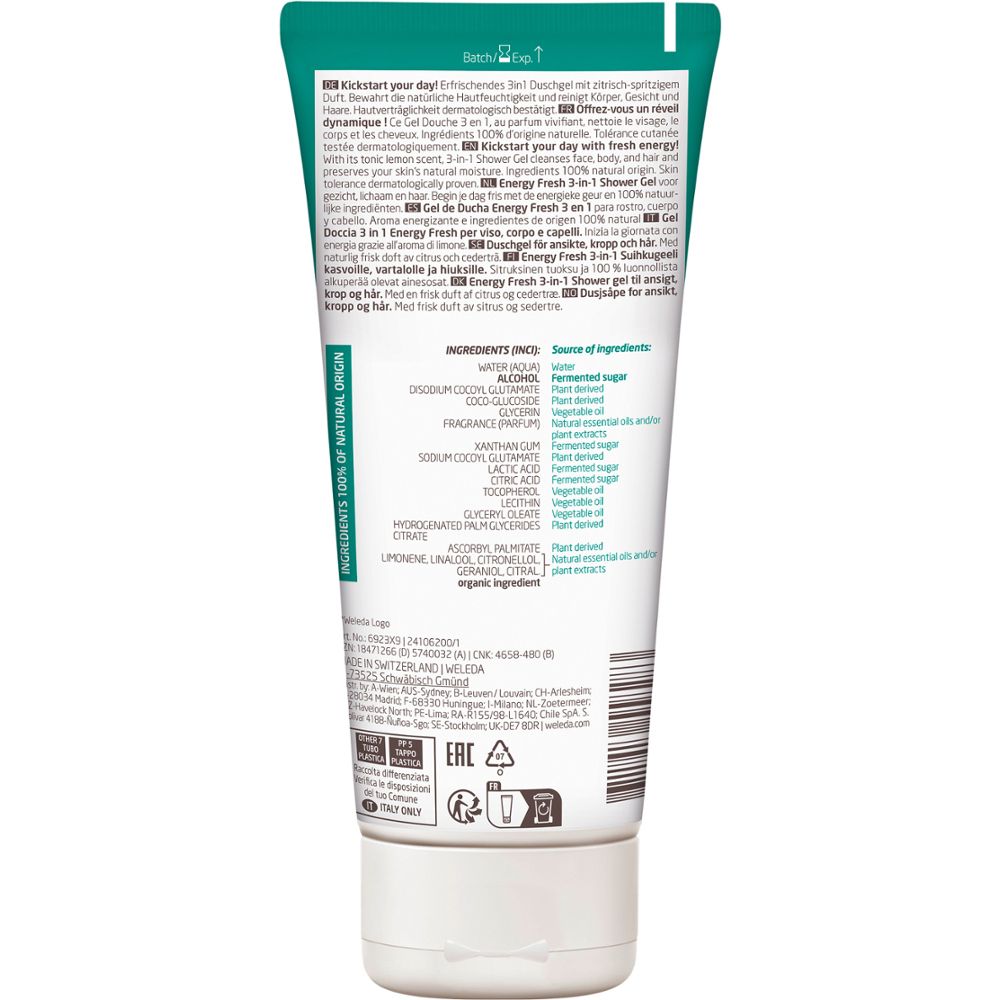 Weleda FOR MEN Energy Fresh 3in1 Duschgel