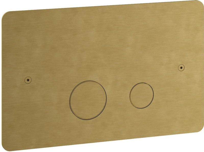 Hotbath - Archie - Bedieningspaneel - Geborsteld Messing PVD - DualFlush