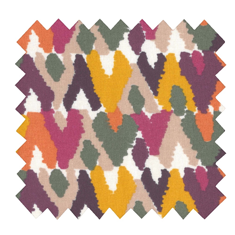 Tissu Coton Au Mètre Ex2464 Evasion Aubergine