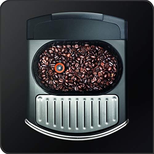 Krups Machine à café grain, 2 expressos simultanés, Ecran LCD, Cafetière espresso compacte, Nettoyage automatique, Buse vapeur pour Cappuccino, Essential noire YY8135FD, Noir