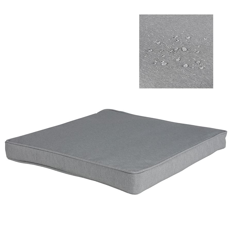 Outdoor-Sitzkissen 40x40cm Hellgrau