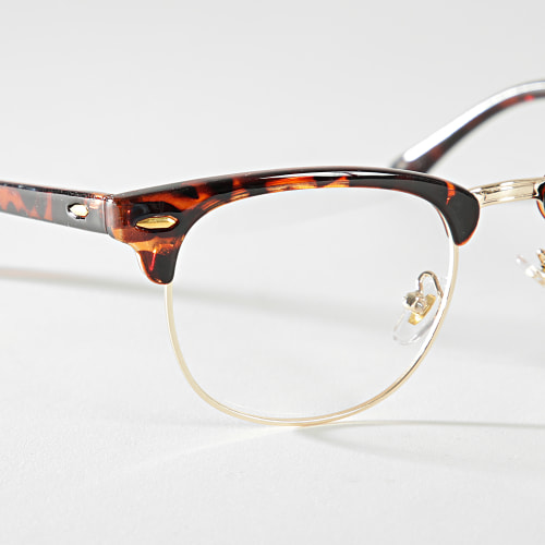 Lunettes Marron Doré