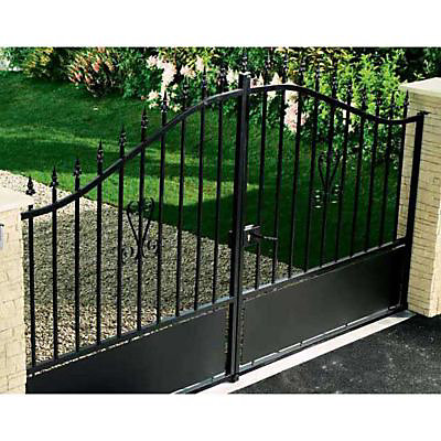 Portail fer Braga noir - 300 x h.120/174 cm