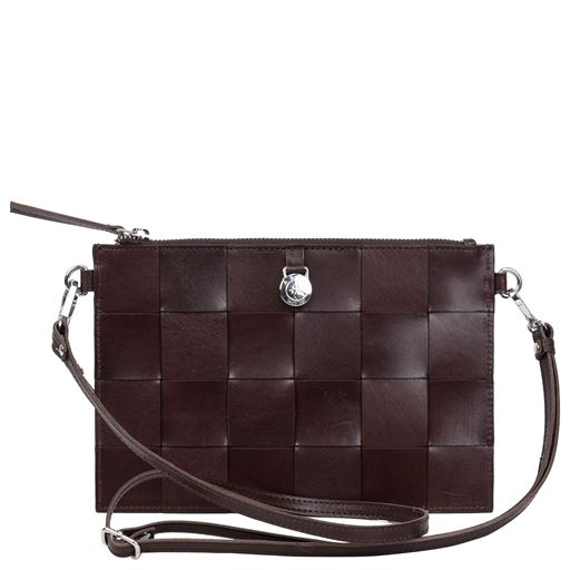 Adax Lena Clutch, Dark Brown