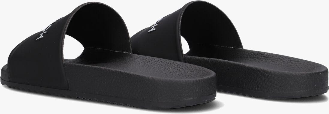 zwarte woolrich badslippers slide eva