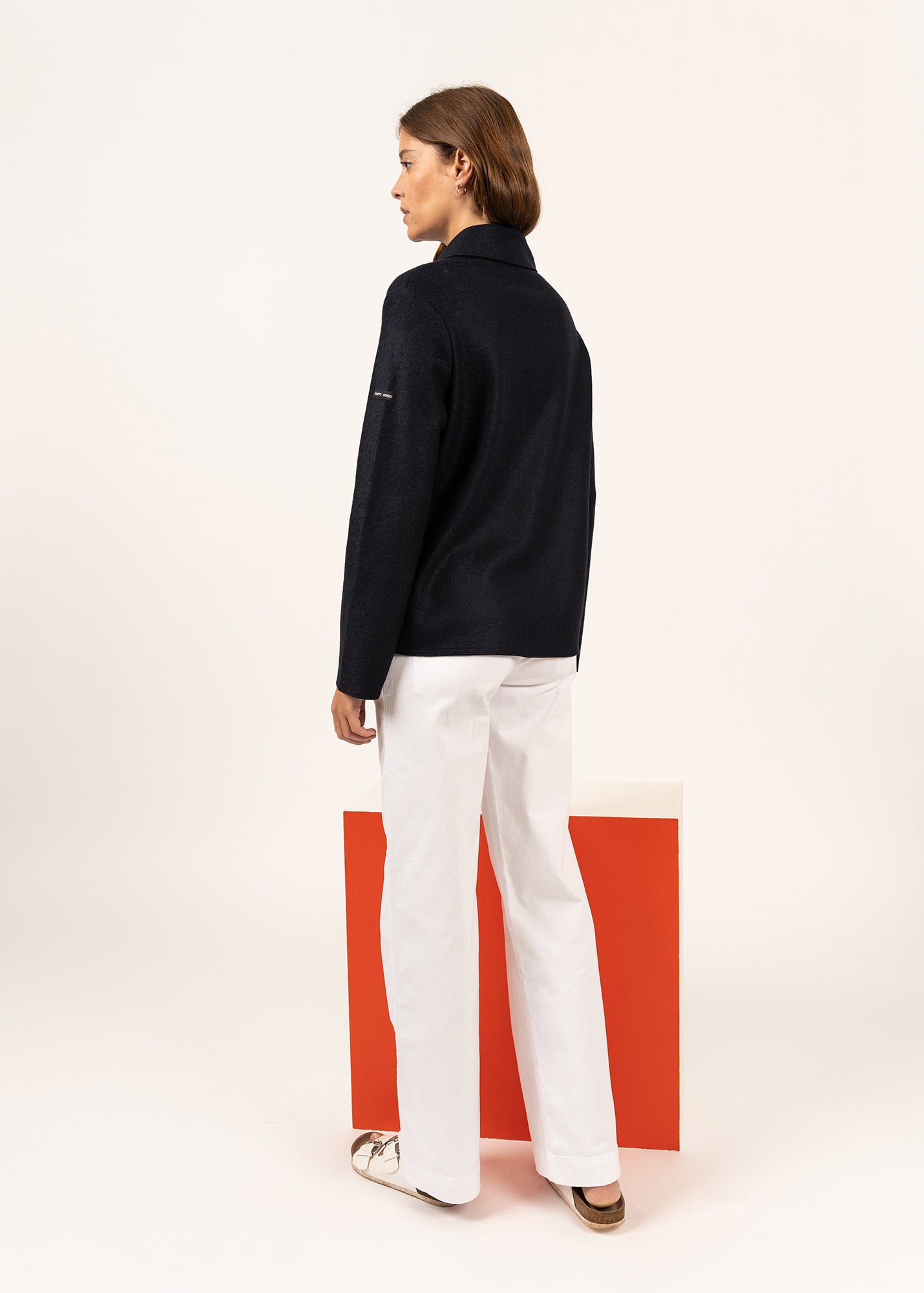 Veste en laine bouillie Cabourg