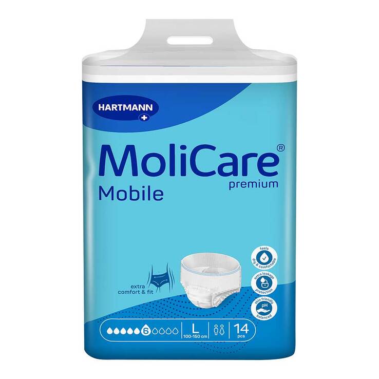 Molicare Premium Mobile 6 Tropfen Größe L, 14 St