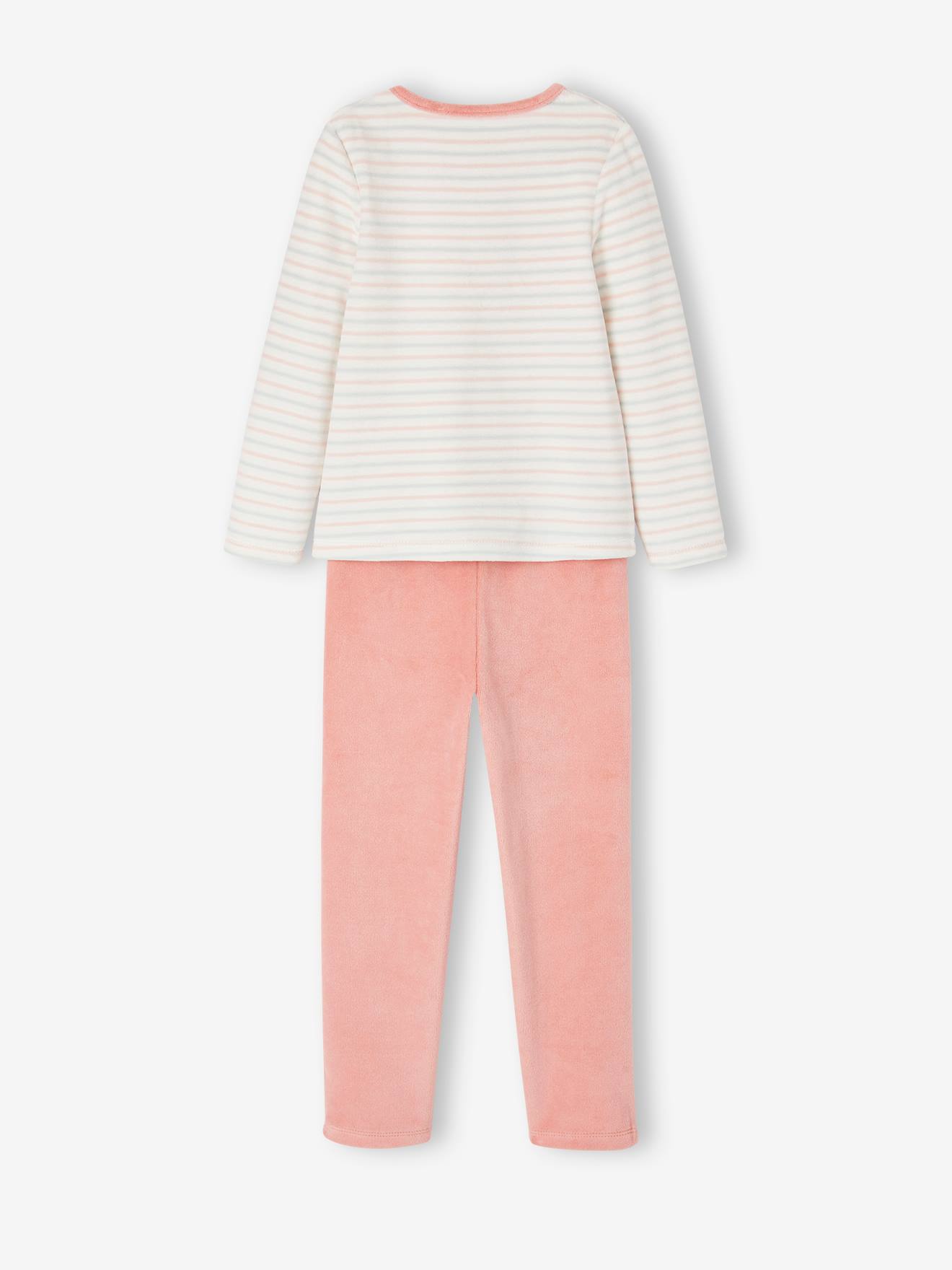 Conjunto com 2 pijamas florais para meninas, verde-água