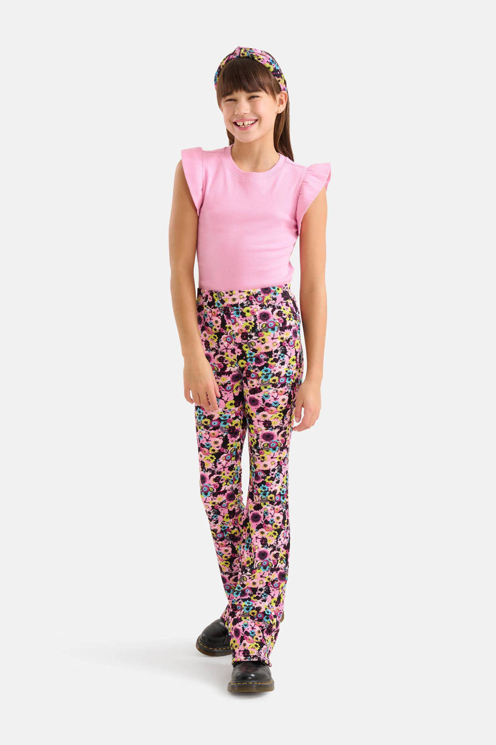 Shoeby T-shirt met ruches roze