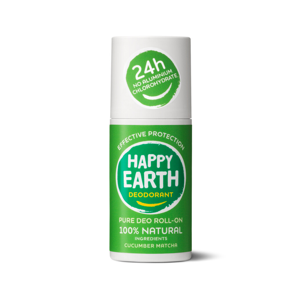 Happy Earth 100% Natuurlijke Deodorant Roller Cucumber Matcha75 ml