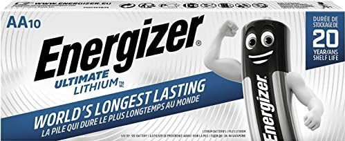Energizer - Ultimate AA Mignon - Lithiumbatterijen - 1,5 V - 10 Stuks