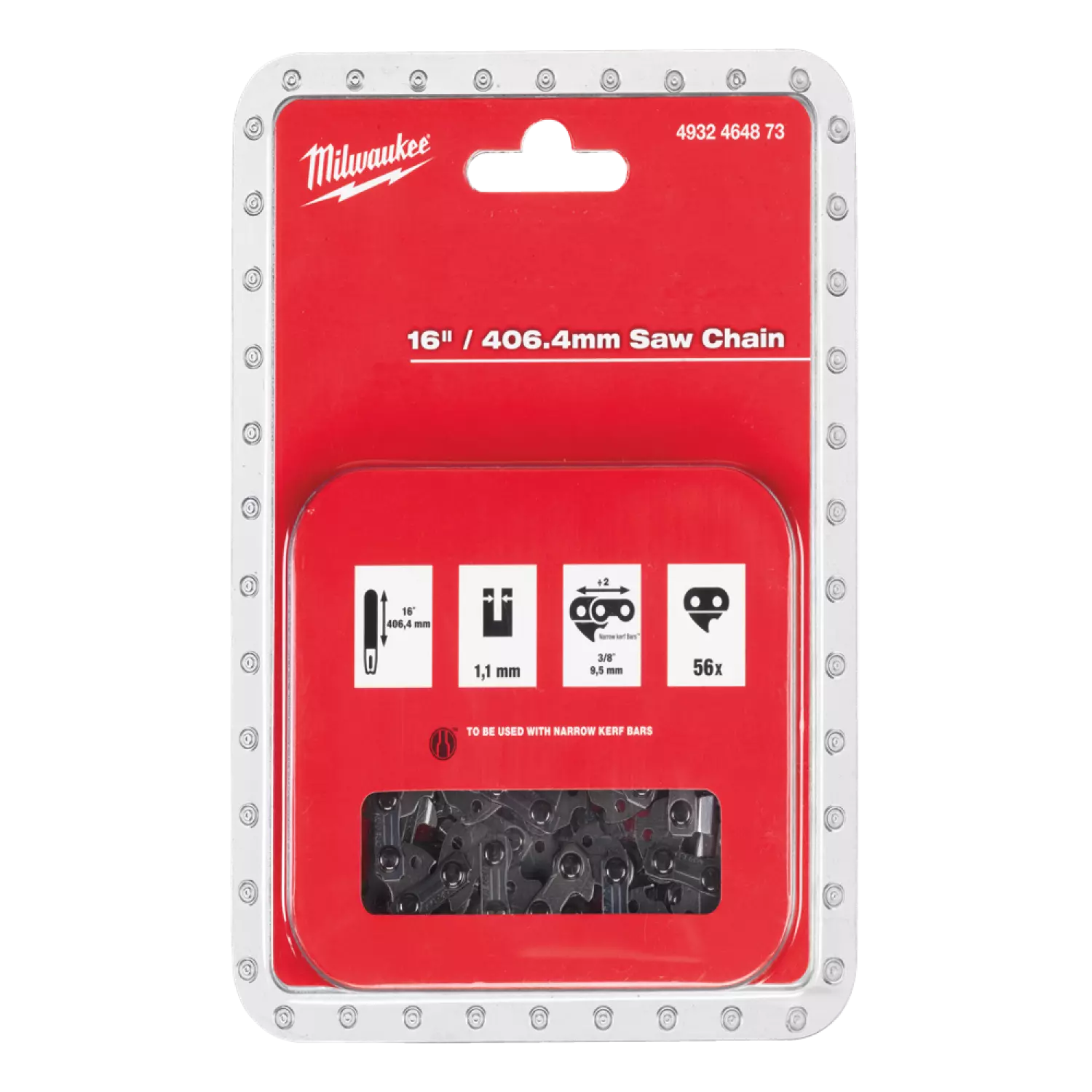 Milwaukee 4932464873 Zaagketting voor M18 FCHS - 3/8