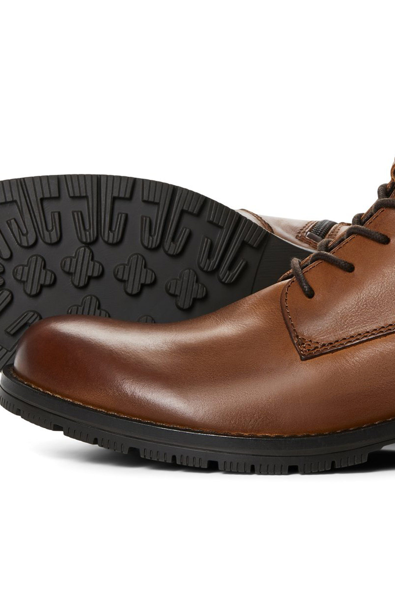 Botas de motociclista de couro bovino