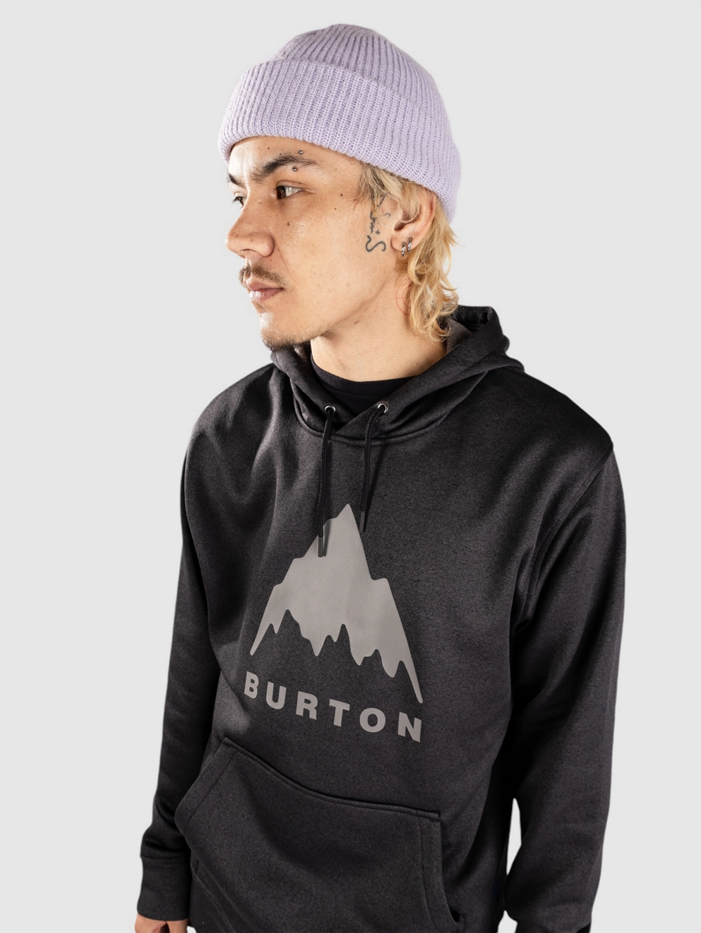 Burton Oak Hoodie true black heather