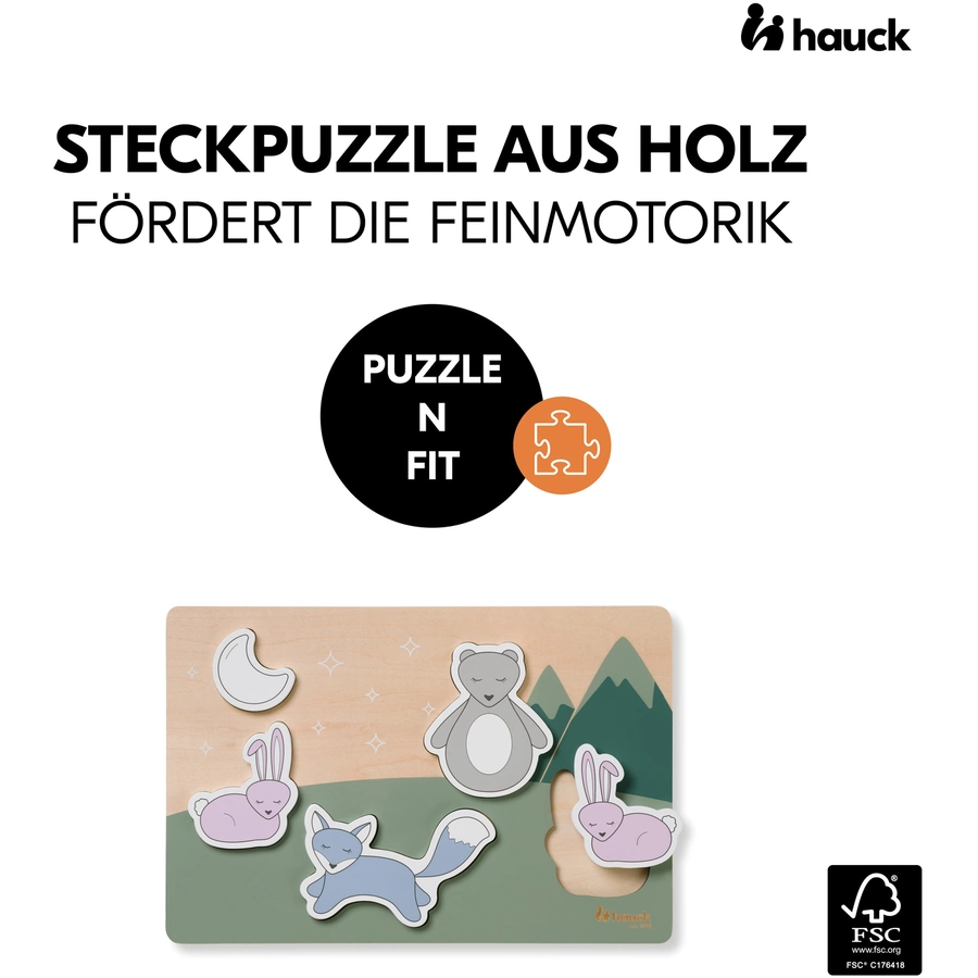 hauck Steckpuzzle Puzzle N Fit Forest