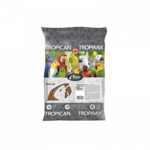 Ração para papagaio Tropican HP, sabor natural.