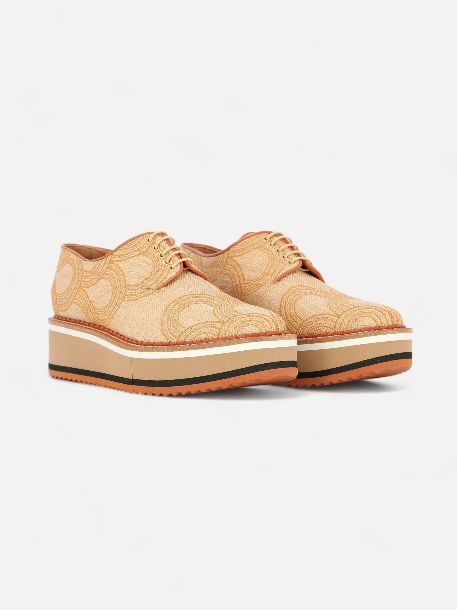 DERBIES - BAXTER derbies, papyrus effect fabric
