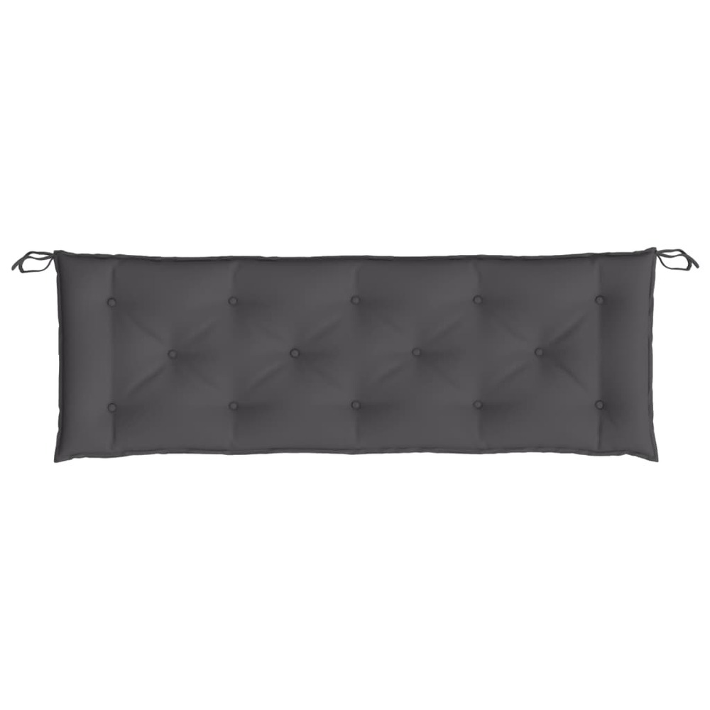 Coussins de banc de jardin 2 pcs anthracite tissu oxford