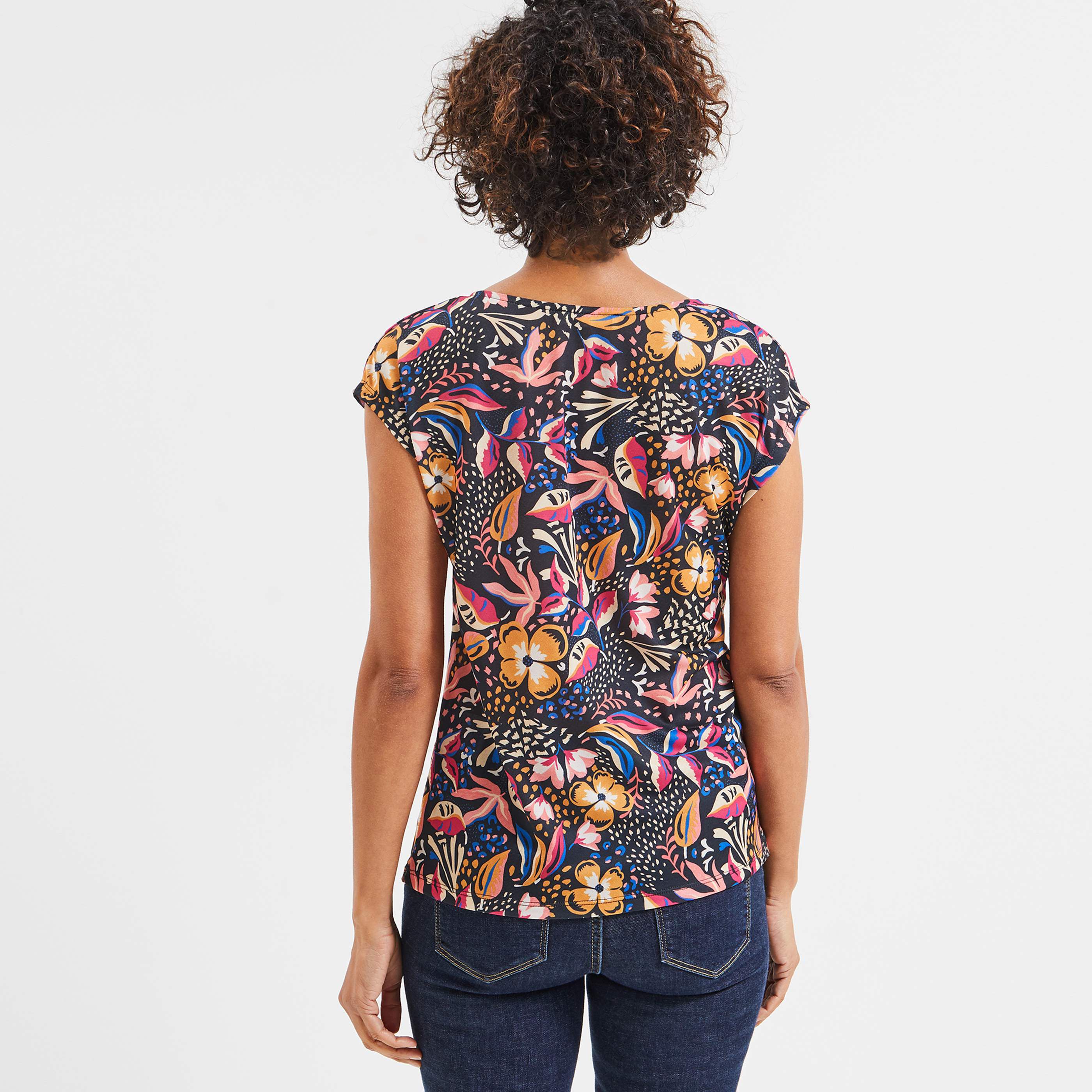 T-shirt imprimé femme - NOIR