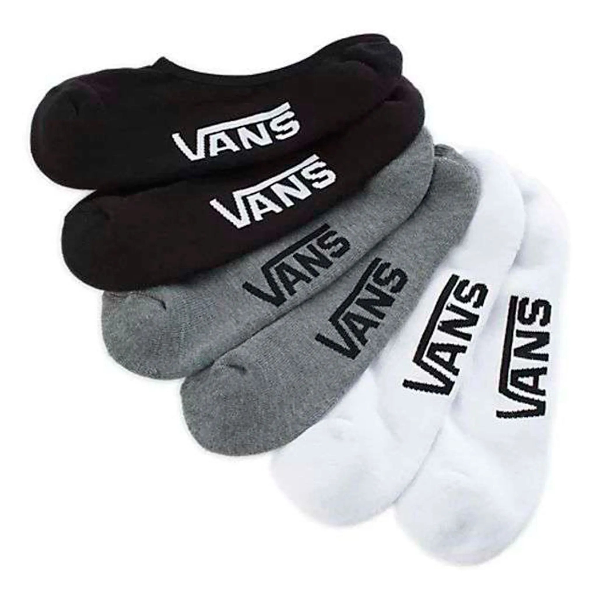 Vans Bas Paquet de 3 Super No Show Pointures 1-6