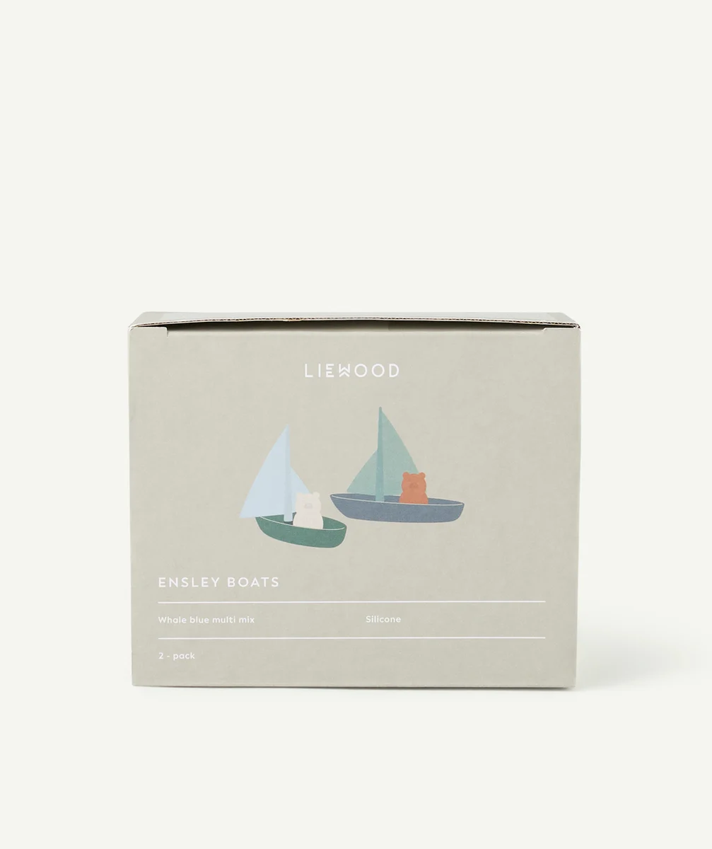 LIEWOODLOT DE 2 BATEAUX POUR LE BAIN BLEUS