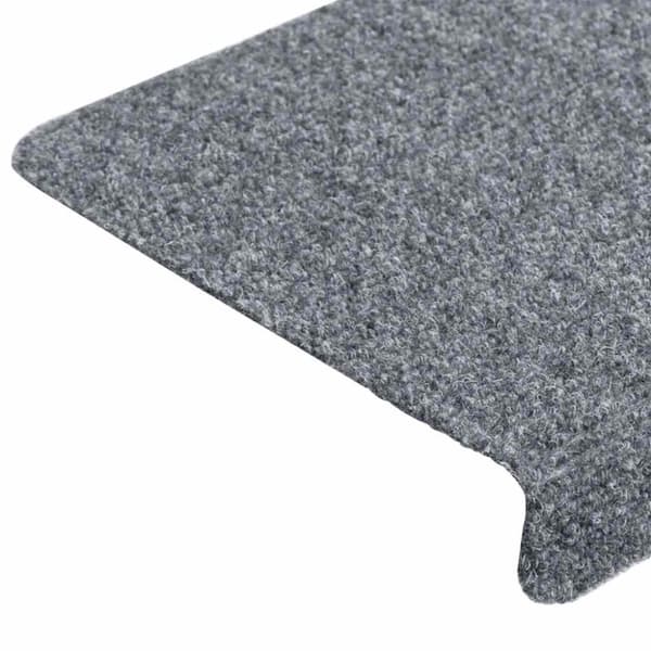 vidaXL Selvklebende trappematter 10 stk lysegrå 65x21x4 cm nålestempel