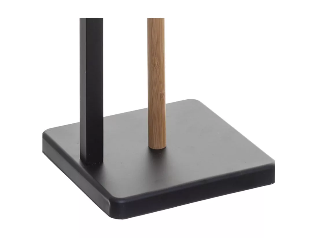 WELL HOME - Réserve papier toilette 'Natureo' noir Ø20x64,5
